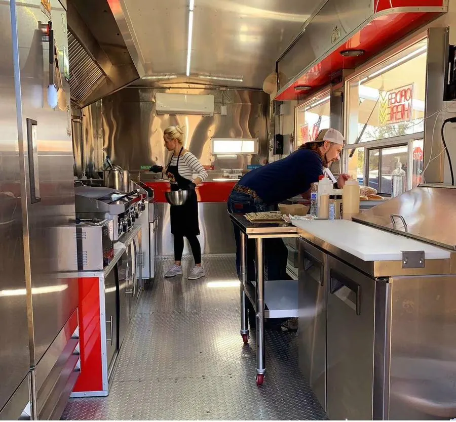 Okie Burger crew cooking fresh
