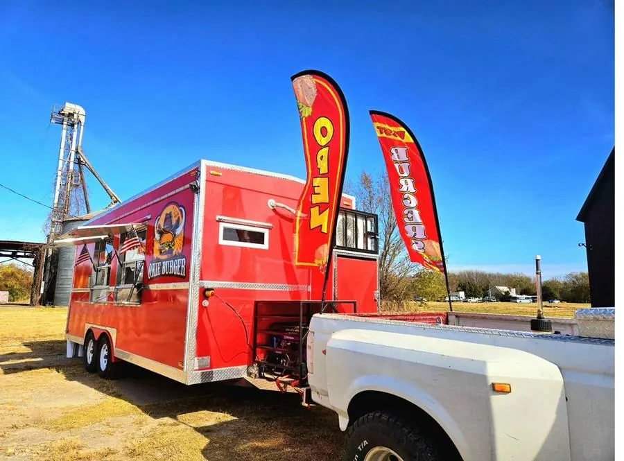 Okie Burger red food truck Eastern Oklahoma
